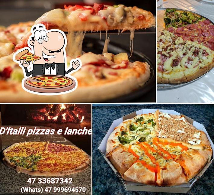 Consiga diversos tipos de pizza