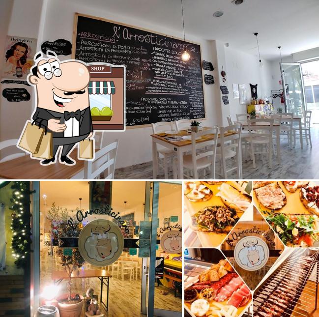 La esterno e interni del ristorante