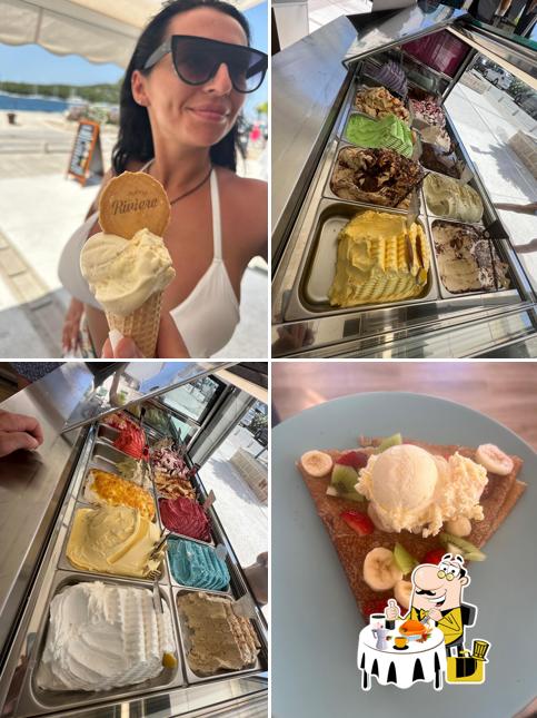 Cibo al Gelateria Riviera