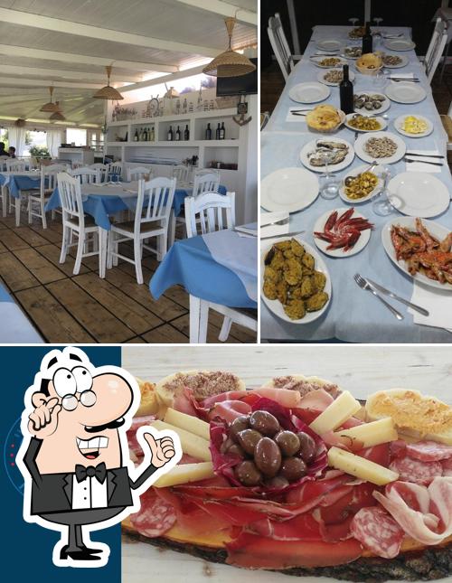 La foto della interni e cibo di Bar Trattoria il Faro