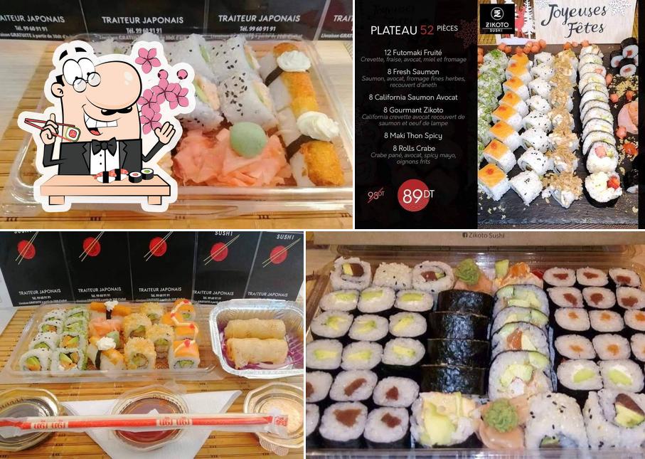 В "Zikoto Sushi" попробуйте суши и роллы