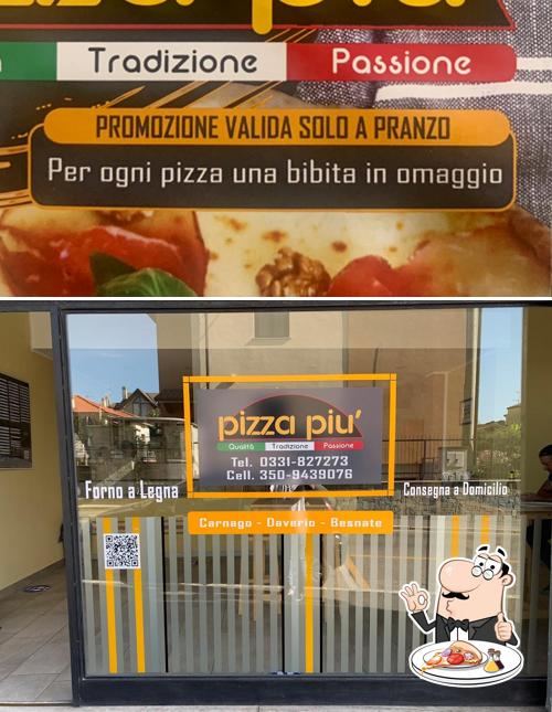 A Pizza piú, puoi ordinare una bella pizza