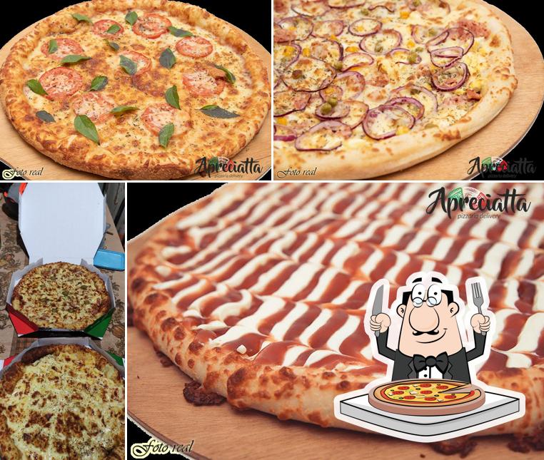 Experimente pizza no Apreciatta Pizzaria Delivery