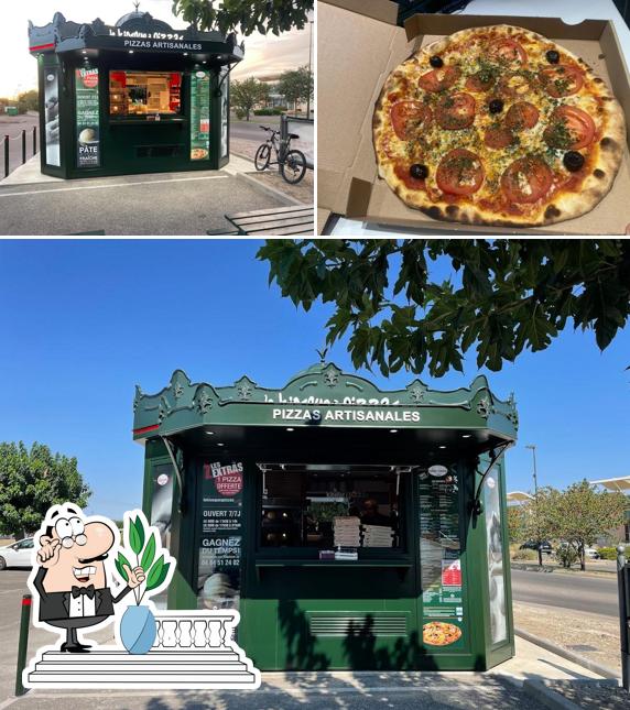 Le Kiosque à Pizzas Avignon se distingue par sa extérieur et pizza