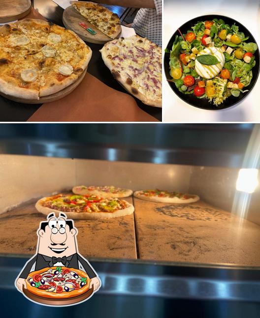 Elige entre diferentes tipos de pizza