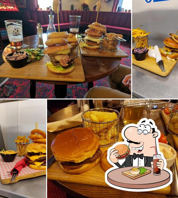 Try out a burger at The Commercial Inn