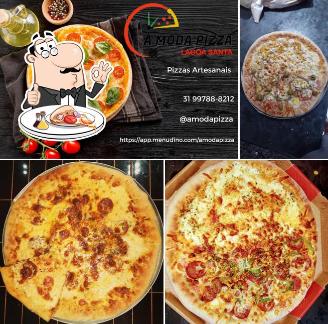 Experimente pizza no A Moda Pizza Lagoa Santa