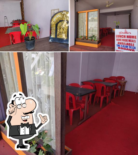 The interior of Pattu's Lunch Home - Kodava Traditional