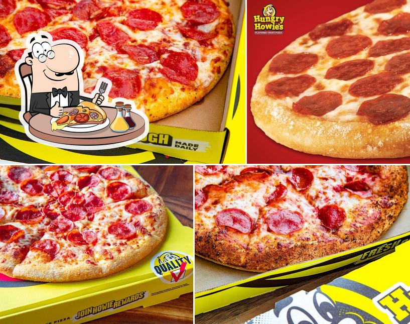 Get pizza at Hungry Howie's Pizza