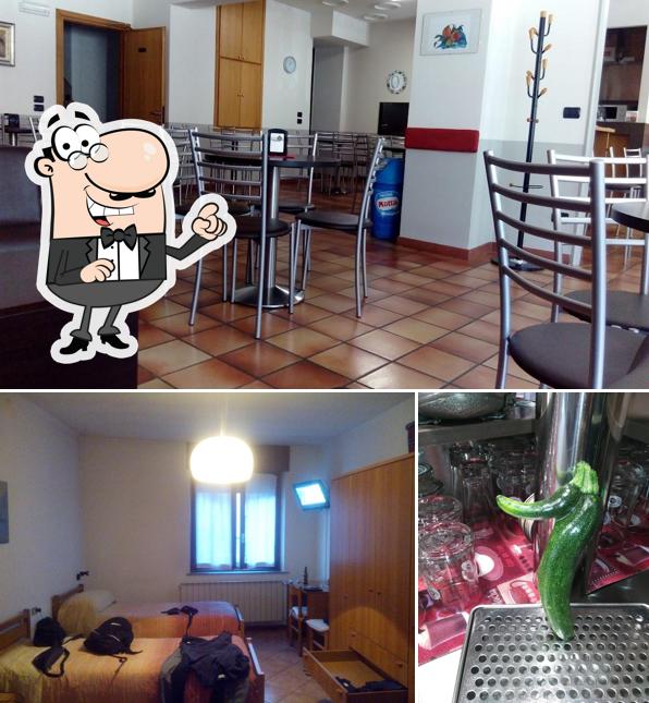 La foto della interni e cibo di Albergo Gusmeroli