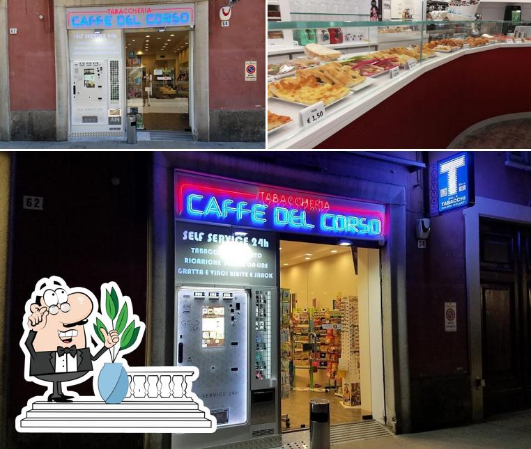 Tra le diverse cose da Tabaccheria Caffè del Corso - IQOS Partner ILUMA Store si possono trovare la esterno e cibo