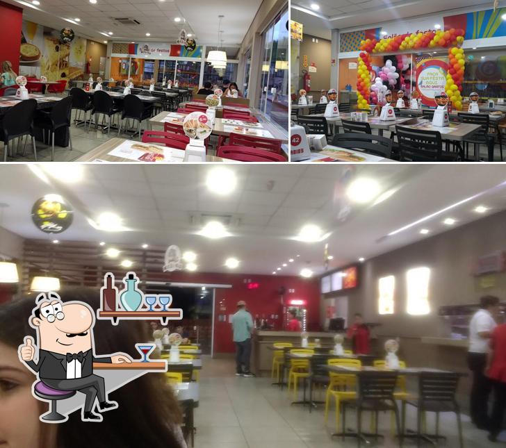 O interior do Habib's