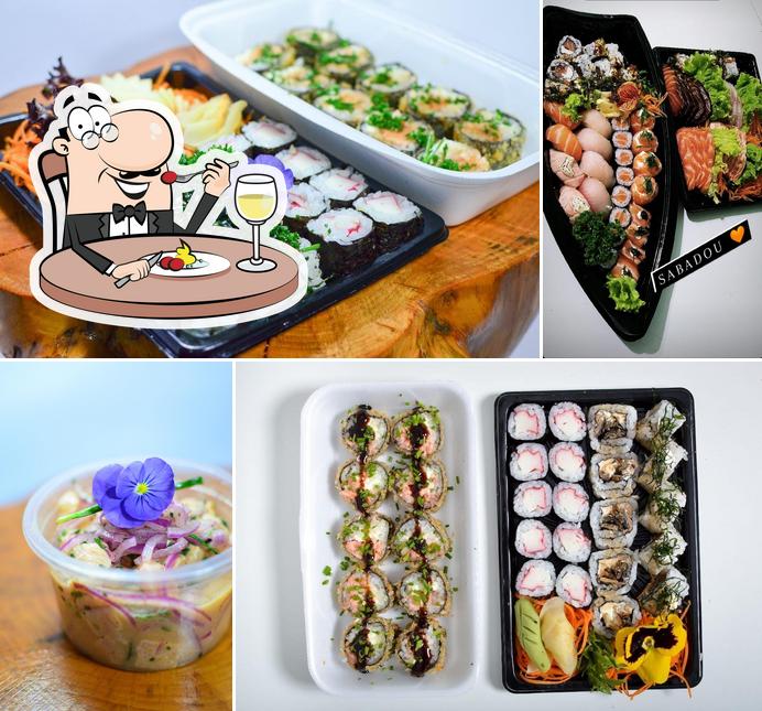 Comida em Hiroshi Seafood Sushi Delivery