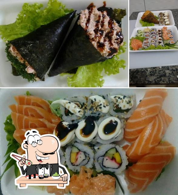 Peça diversas opções de sushi