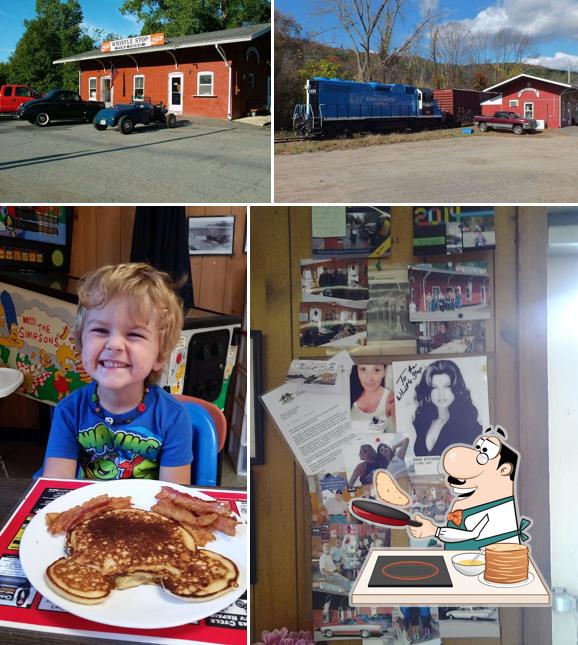 Pancakes at The Whistle Stop Restaurant