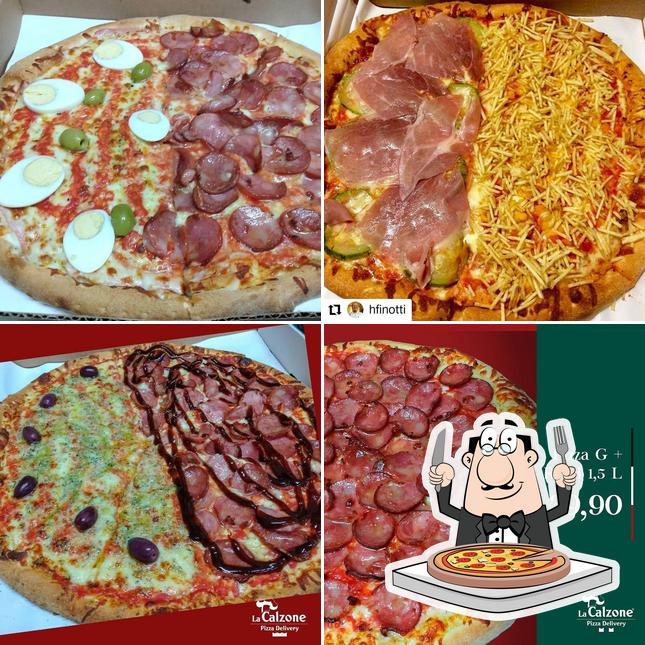 Peça diferentes tipos de pizza