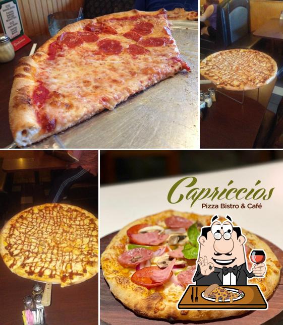 Pick pizza at Capriccios Italian Restaurant