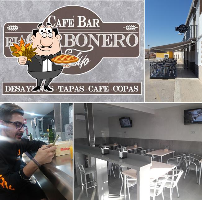 Look at this image of Cafe Bar El Carbonero and son
