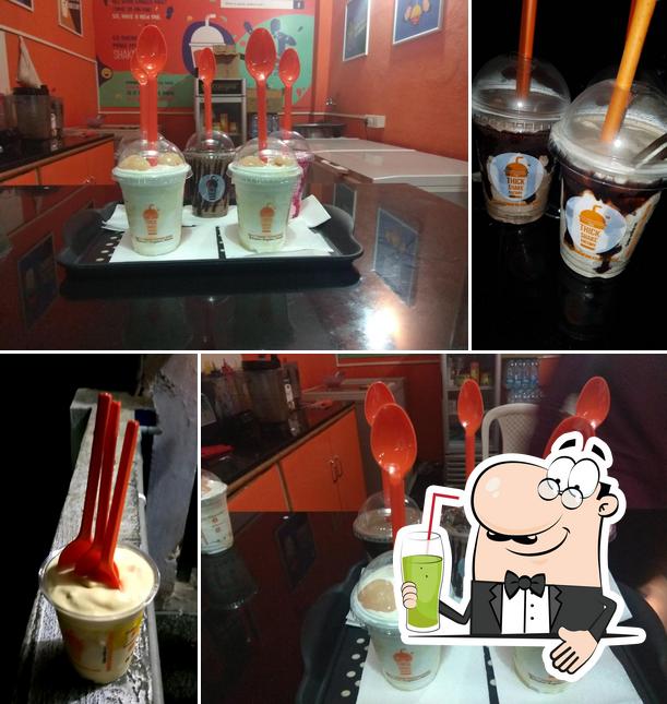 Enjoy a beverage at The ThickShake Factory