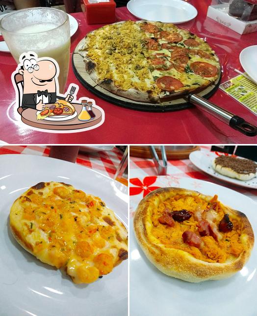 Consiga pizza no Marguerita Pizzaria e Esfiharia