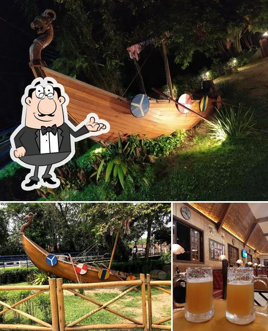 O Vikings Restaurante se destaca pelo interior e cerveja