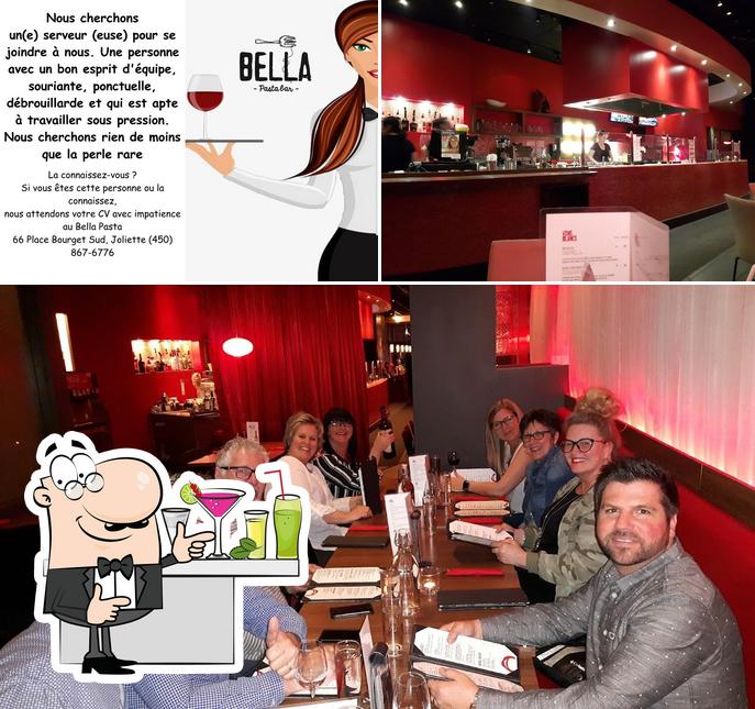 L’image de la comptoir de bar et vin de Bella Pasta’s