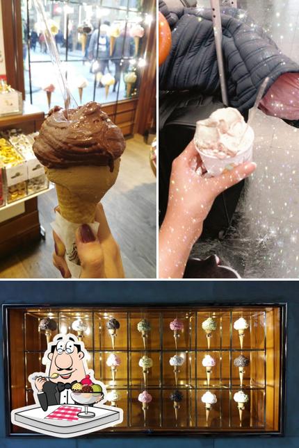 Venchi Cioccolato e Gelato, Firenze Stazione Santa Maria Novella (Fronte Binari) serve un'ampia varietà di dessert