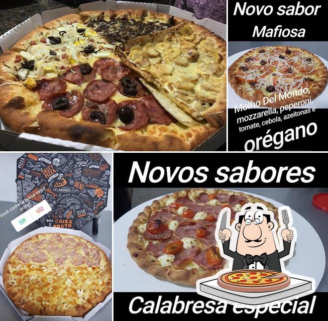 Escolha pizza no Pizza Del Mondo