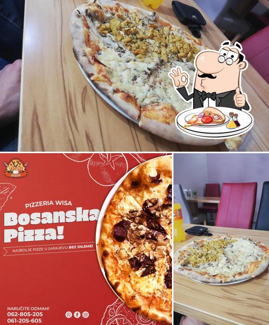 Kostet diverse Variationen von Pizza