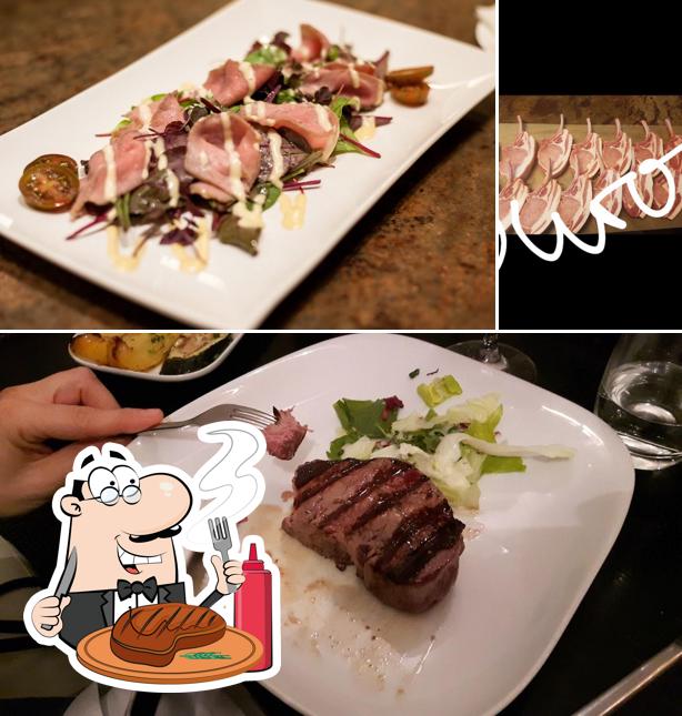 Order meat meals at Linguini Restaurant & Weinbar