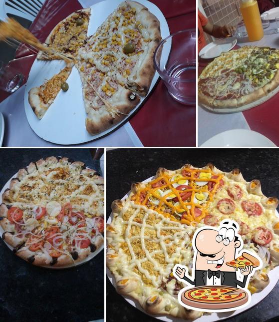 Experimente pizza no Pizzaria Bella Massa