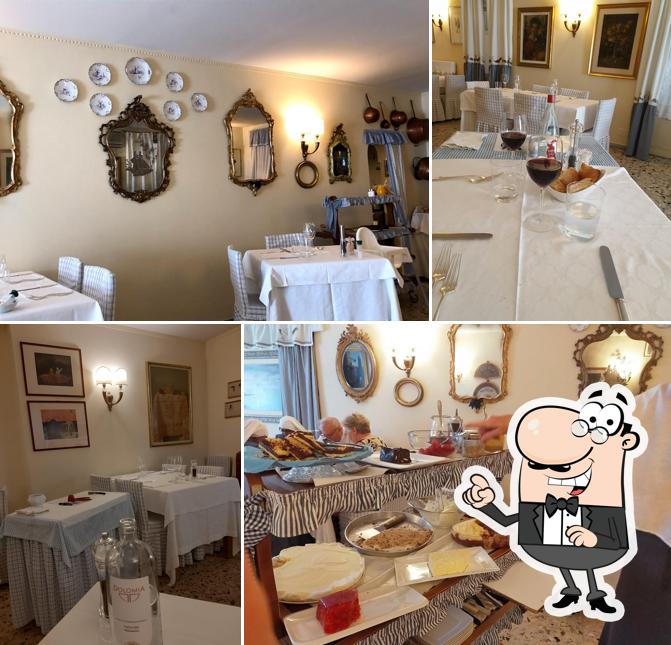 Gli interni di Trattoria alla Coà