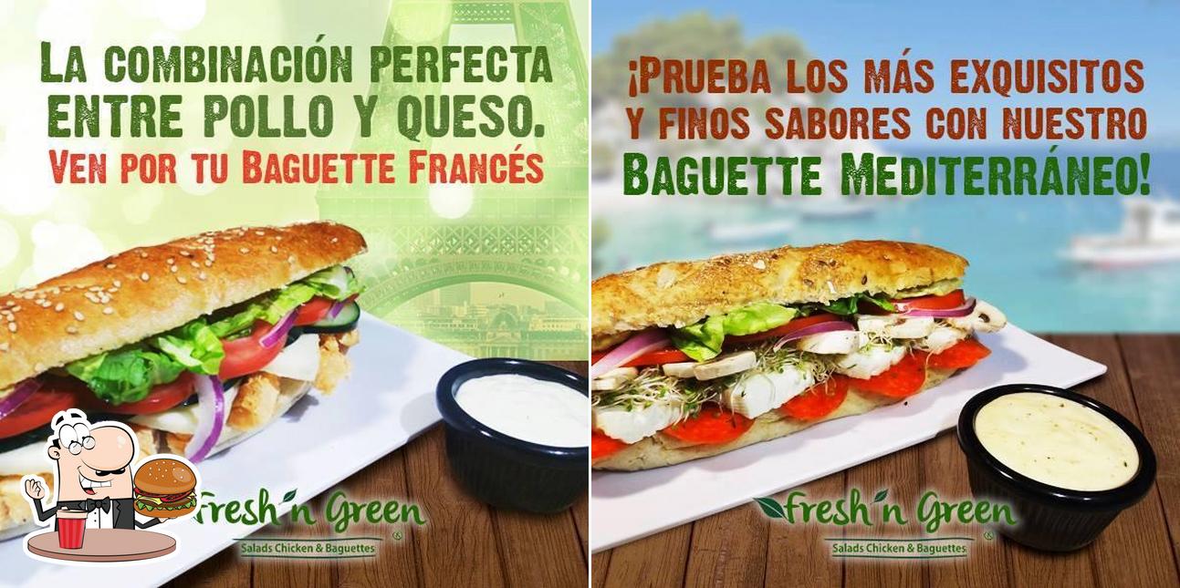 Treat yourself to a burger at Fresh N Green Etnias