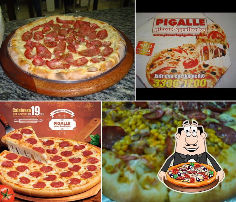 Experimente pizza no Pigalle pizzaria