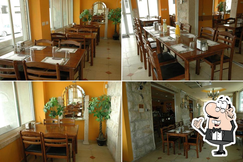 The interior of מסעדת אבו אלעבד Abu Elabbed Restaurant