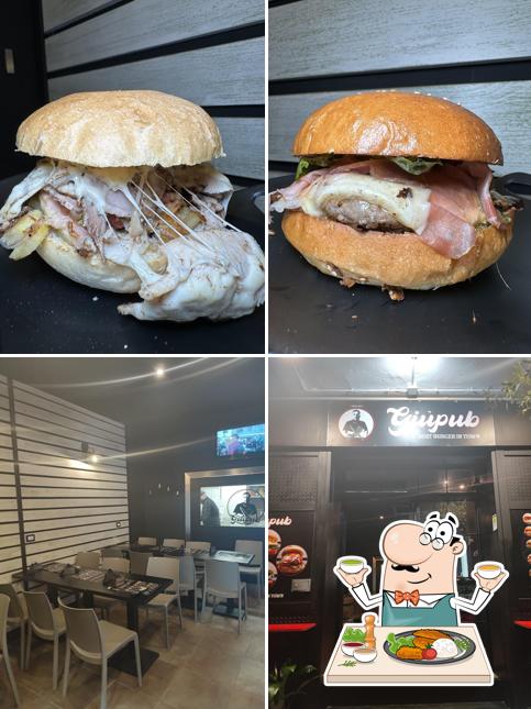 Panino con maiale stirato al GiùPub