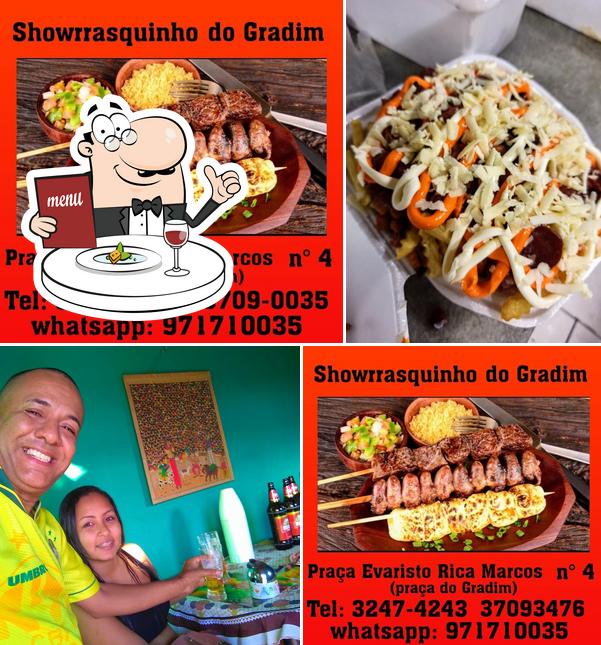 Comida em Showrrasquinho e Completão Do Gradim