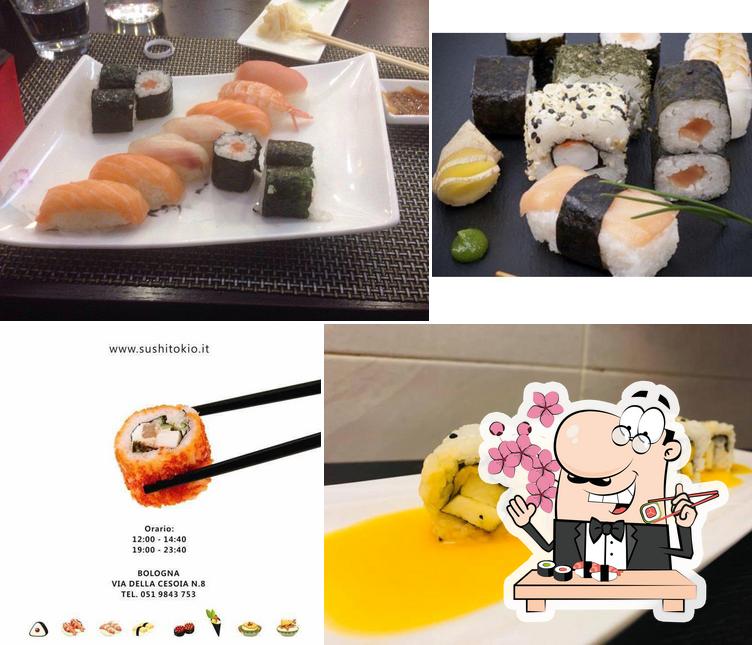 Ordina le diverse opzioni di sushi