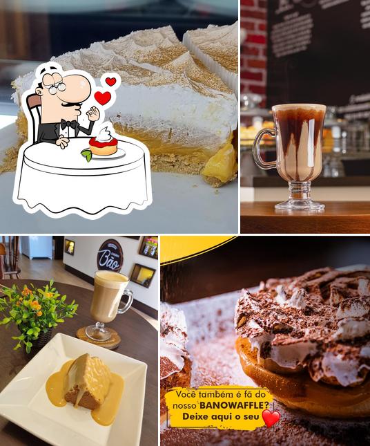 Cafeteria Cheirin Bão Park Sul provê uma seleção de pratos doces