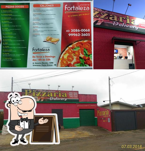 O exterior do Pizzaria Fortaleza