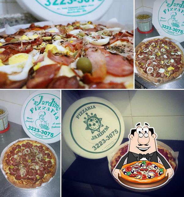 Consiga pizza no Pizzaria Jardim - Luizote