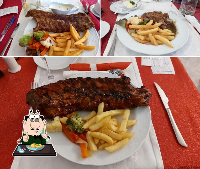 Еда в "Restaurante Pórtico Mar"