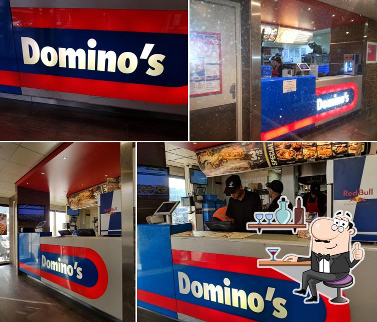 Die Inneneinrichtung von Domino's Pizza Leidschendam