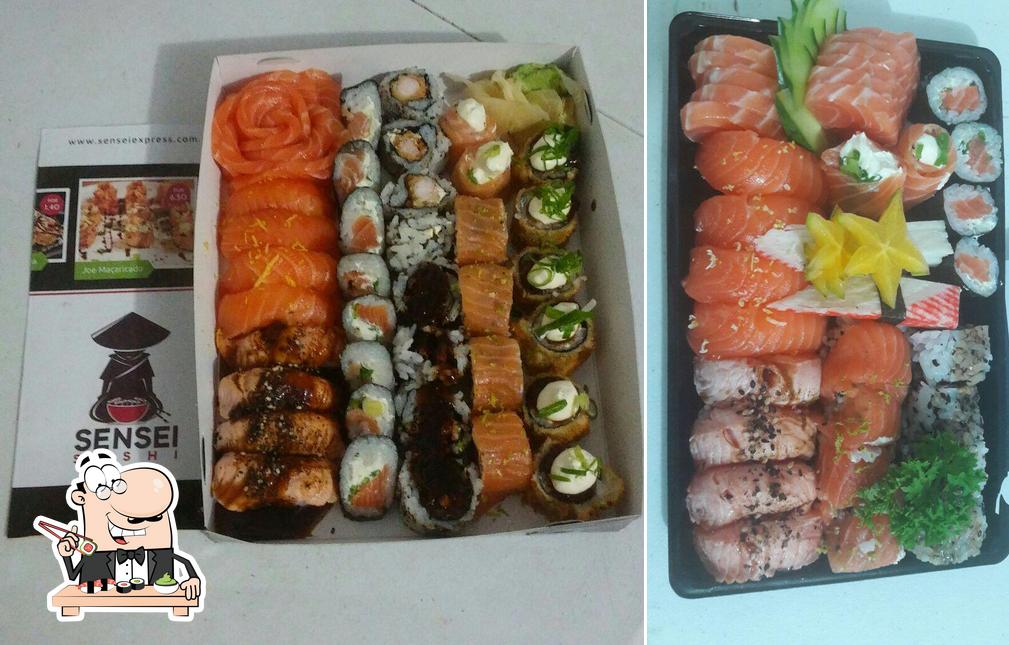 Experimente diferentes opções de sushi