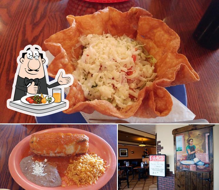 The picture of food and interior at Taqueria La Penca Mexican Restaurant