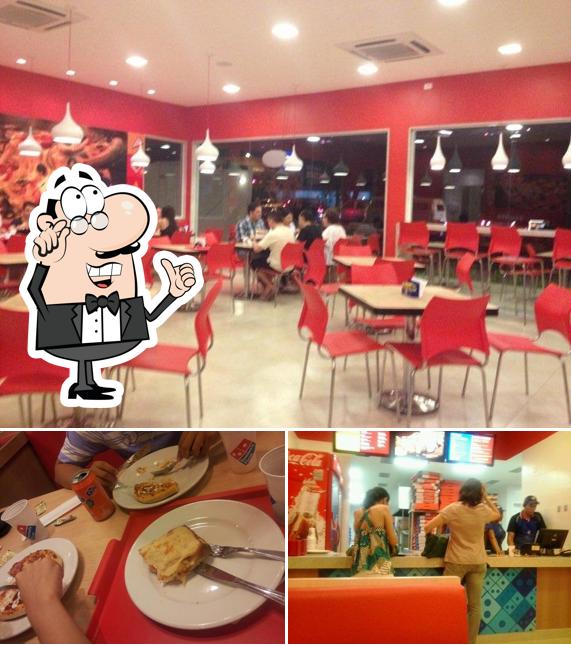 O interior do Domino's Pizza - Teresina