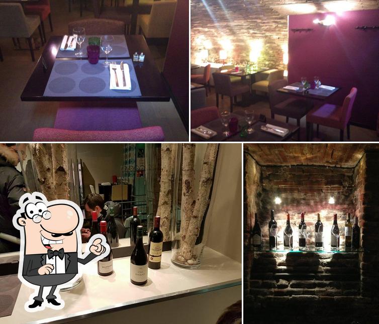 Observa las imágenes que hay de interior y bebida en La Cave Ô Délices