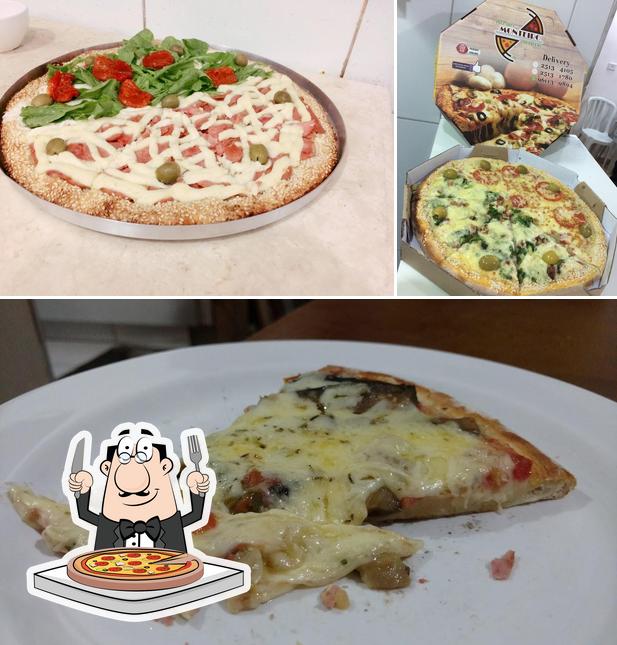 Escolha pizza no Pizzaria Monteiro