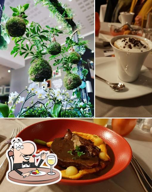 Еда и напитки - все это можно увидеть на этой фотографии из Restaurant La Table du Cap