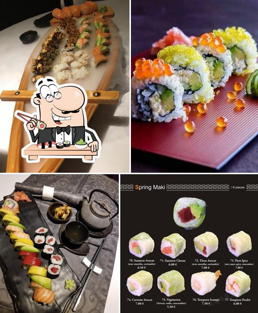 Commandez de nombreuses options de sushi